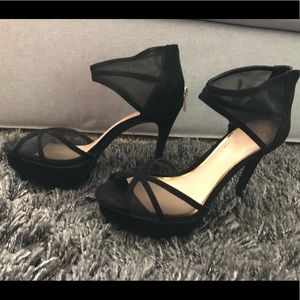 Jessica Simpson black stilettos